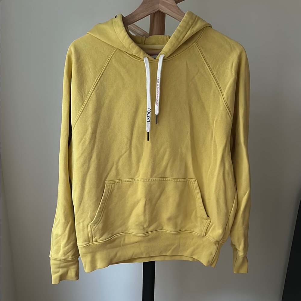 Yellow Zadig and Voltaire Hoodie with Drawstring